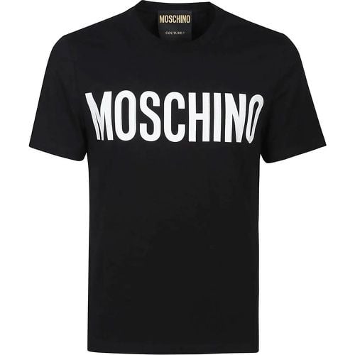 Logo Print T-shirt Black - Größe M - Moschino - Modalova