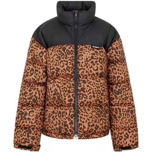 Leopard Logo Puffer Jacket - Größe S - brown - Vetements - Modalova