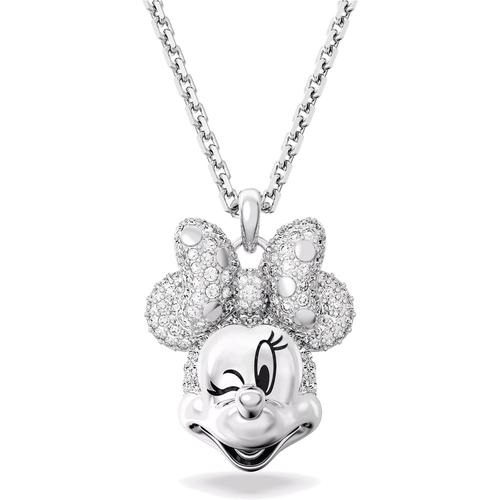 Charms - Disney Minnie Mouse pendant, Rhodium plated - Gr. unisize - in Weiß - für Damen - Swarovski - Modalova