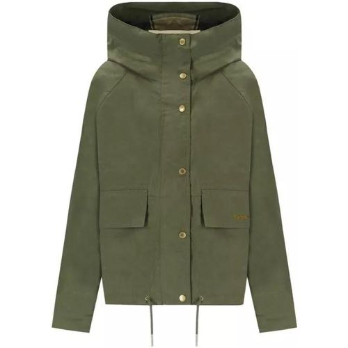 Nith Showerproof Green Hooded Jacket - Größe 42 - green - Barbour - Modalova