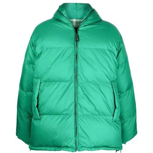 Reversible Padded Hooded Coat - Größe 48 - green - Marni - Modalova