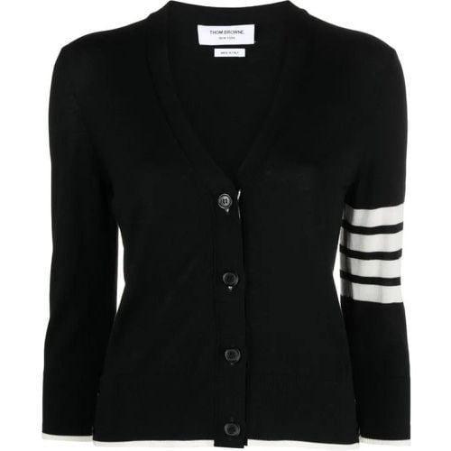 Cardigan With 4-Stripe Detail - Größe 40 - Thom Browne - Modalova