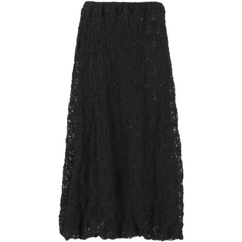 Black Cotton Skirt - Größe 42 - Jil Sander - Modalova