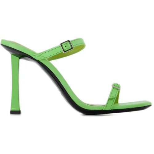 Sandalen - Flick Mule - Green - Leather - Gr. 38 (EU) - in - für Damen - By Far - Modalova