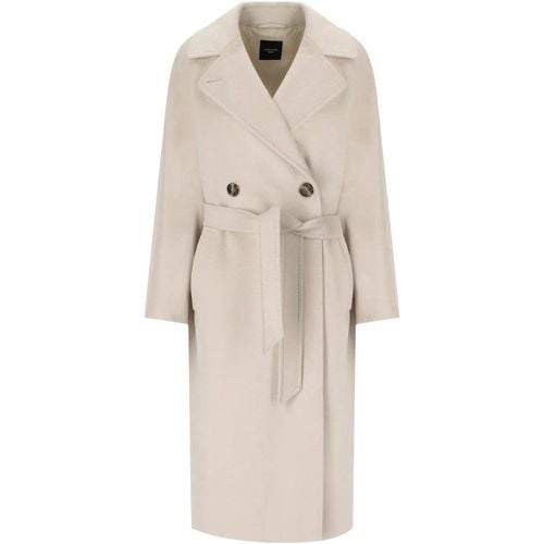 MAX MARA WEEKEND RESINA HELLBEIGE MANTEL MIT GÜRT - Größe 38 - WEEKEND Max Mara - Modalova