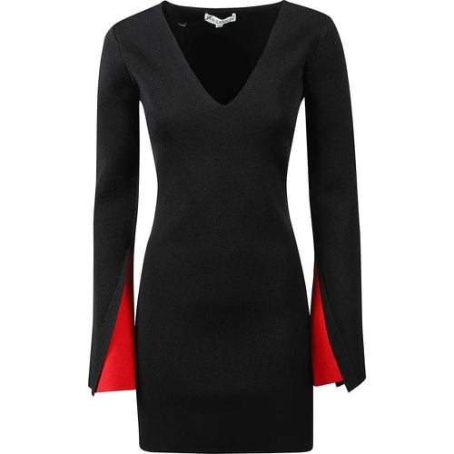 Contrast Cuff Fitted Dress Black - Größe S - J.W.Anderson - Modalova