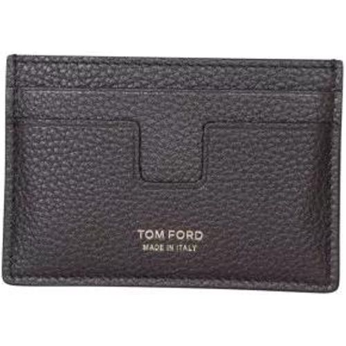 Portemonnaies - Black Leather Cardholder - Gr. unisize - in - für Damen - Tom Ford - Modalova