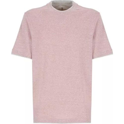 Cotton T-Shirt - Größe S - pink - BRUNELLO CUCINELLI - Modalova