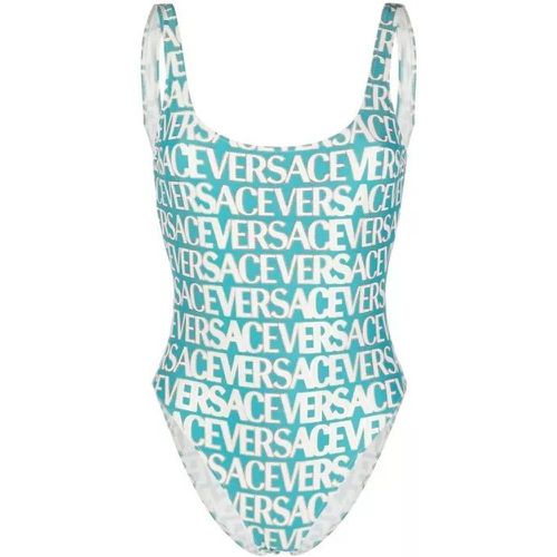 Allover Multicolor Swimsuit - Größe 1 - blue - Versace - Modalova