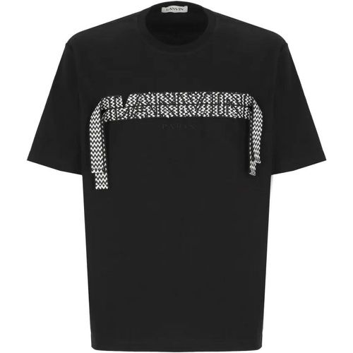 Black Cotton T-Shirt - Größe L - schwarz - Lanvin - Modalova