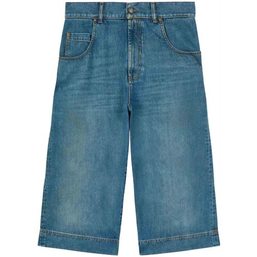 G-Curved Denim Bermuda Shorts - Größe 30 - Palm Angels - Modalova