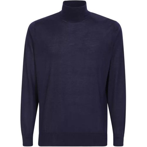 Silk And Cashmere Sweater - Größe 48 - blue - Colombo - Modalova