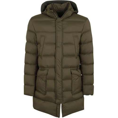 Down Jacket With Hood And Multiple Pocket Options - Größe 56 - Herno - Modalova