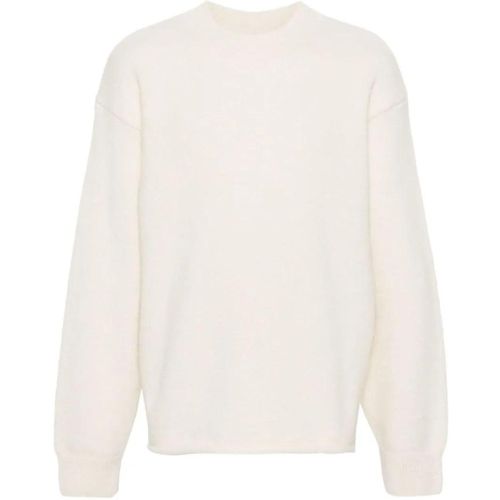 Ivory White Brushed Alpaca Sweater - Größe XL - Jacquemus - Modalova