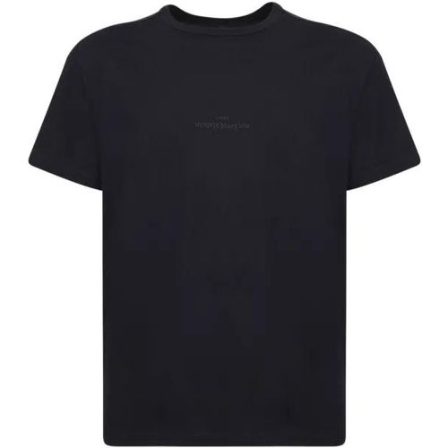 Black Embroidered Logo T-Shirt - Größe M - black - Maison Margiela - Modalova