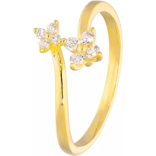 Ring - ring 375 YG 8 diamonds tot.approx.0,15 ct. H-si - Gr. 54 - in - für Damen - diamondline - Modalova
