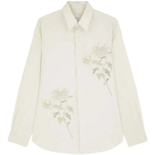 Chemise sable Fleurs brod�es M1R 700YE N02484 07 - Größe S - Paul Smith - Modalova