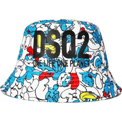 Caps & Mützen - Smurfs Logo Bucket Hat - Gr. M - in - für Damen - Dsquared2 - Modalova