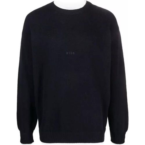 Contrast-Trim Crew-Neck Jumper - Größe M - MSGM - Modalova