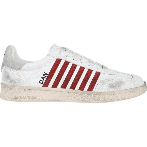 Low-Top Sneaker - Boxer Lace-up Low Top Sneakers White - Gr. 40 (EU) - in - für Damen - Dsquared2 - Modalova