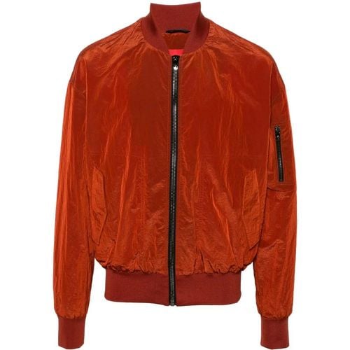 Rust Red Baseball Collar Jacket - Größe 50 - Ferrari - Modalova