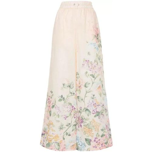 Halliday Floral-Print Palazzo Trousers - Größe 1 - multi - Zimmermann - Modalova