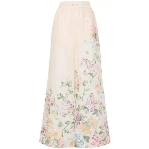 Halliday Floral-Print Palazzo Trousers - Größe 2 - Zimmermann - Modalova