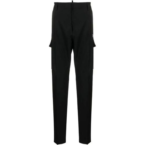 Black Wool Trousers - Größe 48 - Dsquared2 - Modalova