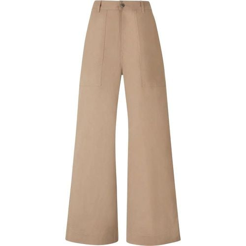 Wide Gabardine Trousers - Größe 40 - Moncler - Modalova