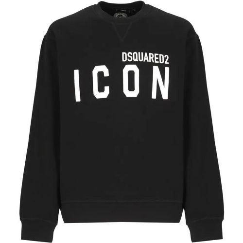 Black Cotton Sweater - Größe S - Dsquared2 - Modalova