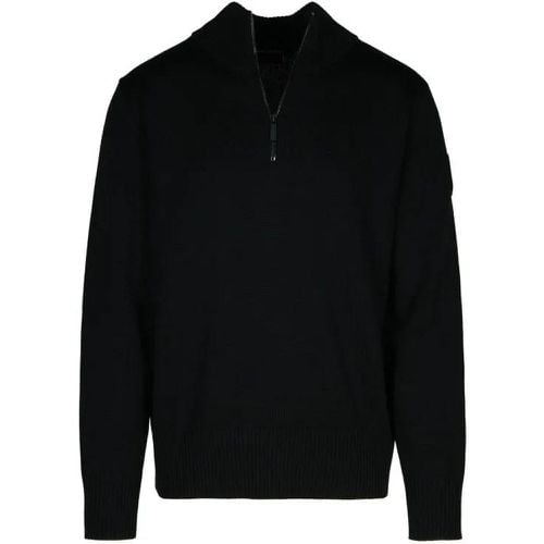 Zip Rosseau' Black Wool Sweatshirt - Größe L - Canada Goose - Modalova