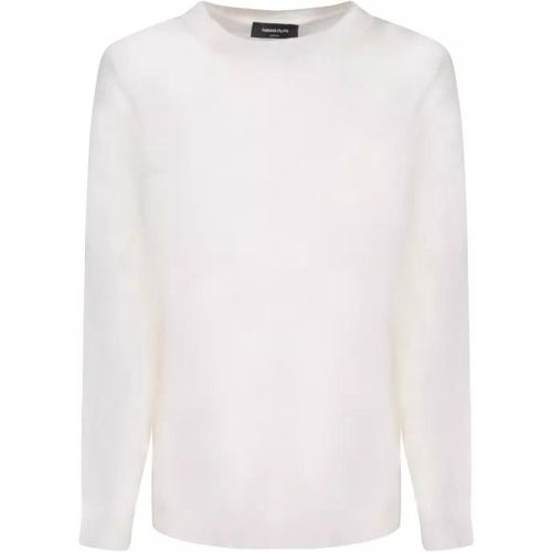 Mesh Shoulders Sweater - Größe 38 - white - Fabiana Filippi - Modalova