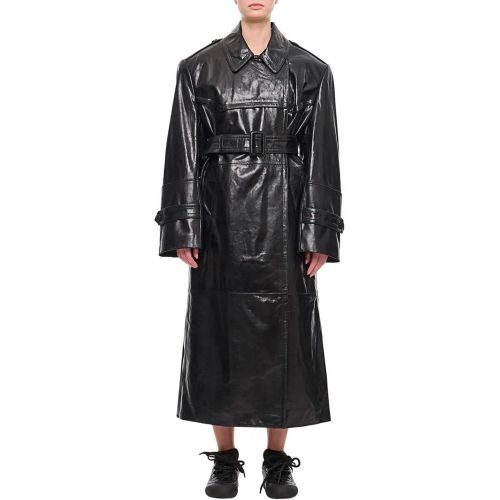 Alfeo Leather Trench Coat - Größe 40 - SPORTMAX - Modalova