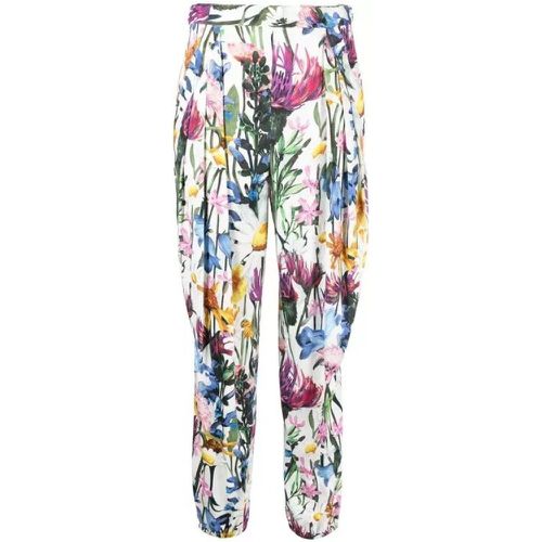 Multicolored Floral Print Pants - Größe 44 - multi - Stella Mccartney - Modalova