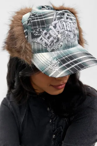 Eagle Check Trapper Cap - at Urban Outfitters - Ed Hardy - Modalova