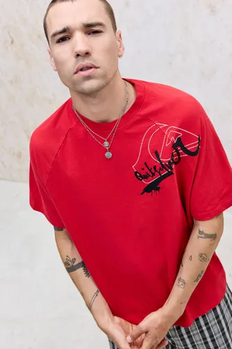 UO Exclusive Salsa Raglan Graphic Tee - Medium at Urban Outfitters - Quiksilver - Modalova