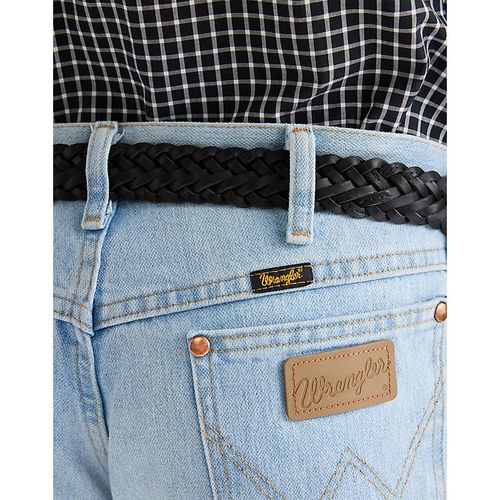 Braided Leather Belt Taille 95 - Wrangler - Modalova