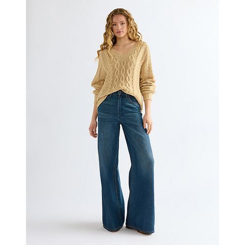 Relaxed V Neck Cable Knit Sweater Taille XS - Wrangler - Modalova