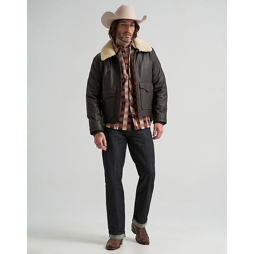 Blue Bell Regular Leather Aviator Jacket Taille XXL - Wrangler - Modalova