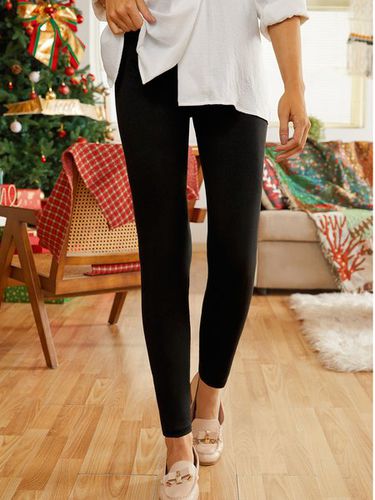 Plain elastic waist foundation simple high elastic Pants Leggings - Just Fashion Now - Modalova