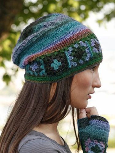 Color-Block Casual Knitted Hat - Modetalente - Modalova