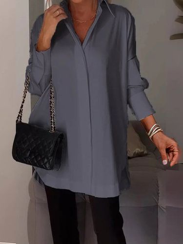 Plain Casual Blouse - Just Fashion Now - Modalova