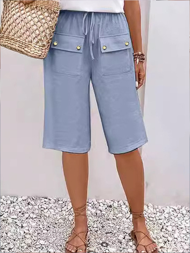 Plain Casual Pants - Just Fashion Now - Modalova