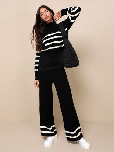 Long Sleeve Loose Casual Two-Piece Set - Just Fashion Now - Modalova