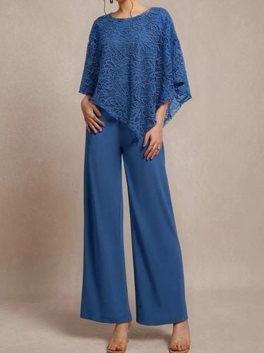 Lace crew neck top trousers set - Just Fashion Now - Modalova