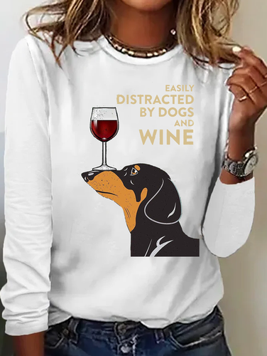 Dachshund Casual Cotton pet T-Shirt - Just Fashion Now - Modalova