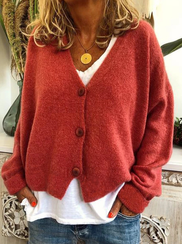 Casual Others Loose Cardigan - Just Fashion Now - Modalova