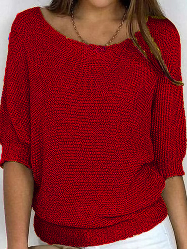 Loose Casual Sweater - Just Fashion Now - Modalova