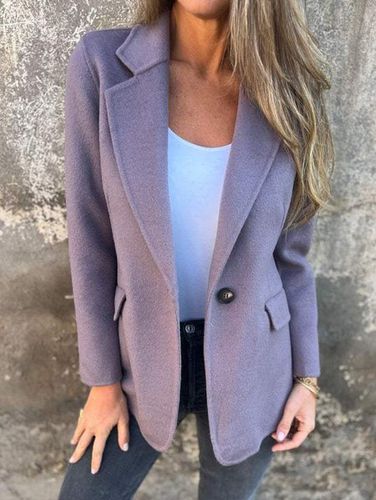 Casual Lapel Collar Loose Blazer - Just Fashion Now - Modalova