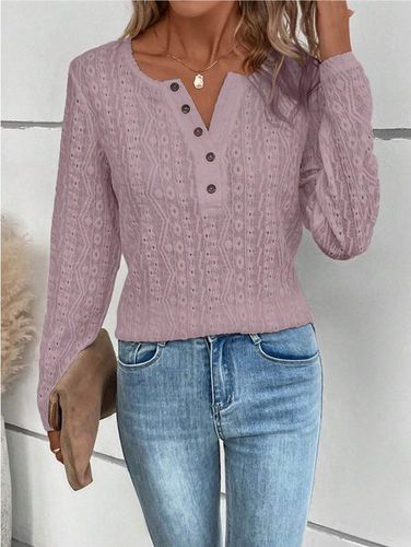 Plain Casual Blouse - Just Fashion Now - Modalova